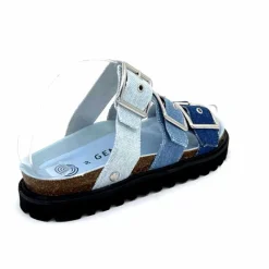 Vacances|Compensées & Plateformes<genuins factory s.l Mules Genuins G105685 Textile Denim Bleu