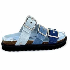 Vacances|Compensées & Plateformes<genuins factory s.l Mules Genuins G105685 Textile Denim Bleu