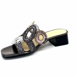 Féminin|Mules<Ivoire0303 Mules Ivoire 21036 Cuir Anthracite