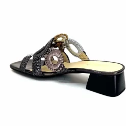 Féminin|Mules<Ivoire0303 Mules Ivoire 21036 Cuir Anthracite