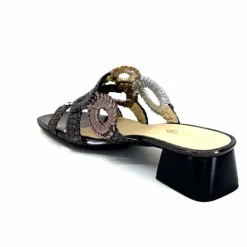 Féminin|Mules<Ivoire0303 Mules Ivoire 21036 Cuir Anthracite