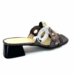 Féminin|Mules<Ivoire0303 Mules Ivoire 21036 Cuir Anthracite