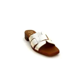 Vacances|Mules<oh my sandals - innova footwear Mules Ivoire 5343 Cuir Or