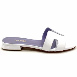 Vacances|Mules<Ivoire0248 Mules Ivoire 5237 Vernis Blanc