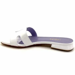 Vacances|Mules<Ivoire0248 Mules Ivoire 5237 Vernis Blanc