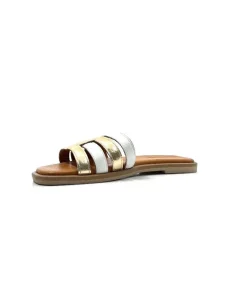 Vacances|Mules<382-ivoire Mules Ivoire Tml 28 Cuir Blanc Or BlancOr
