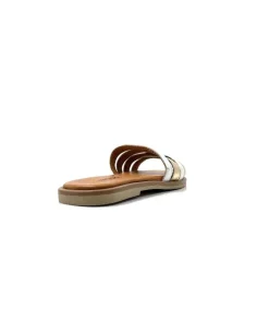 Vacances|Mules<382-ivoire Mules Ivoire Tml 28 Cuir Blanc Or BlancOr