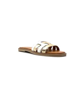Vacances|Mules<382-ivoire Mules Ivoire Tml 28 Cuir Blanc Or BlancOr