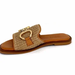 Vacances<382-ivoire Mules Ivoire Tml 49T Raffia Coconut