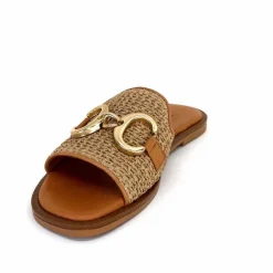 Vacances<382-ivoire Mules Ivoire Tml 49T Raffia Coconut