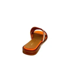 Vacances|Décontracté<JHay Mules 2305 Cuir Marron Blanc Orange