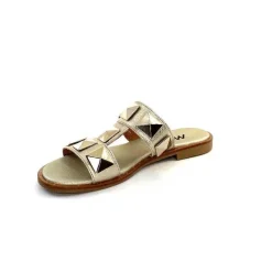 Vacances|Mules<Myma Mules 7521 Cuir Or