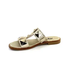 Vacances|Mules<Myma Mules 7521 Cuir Or