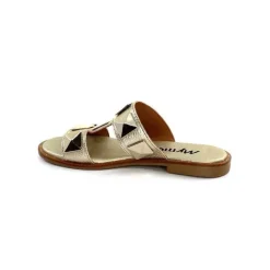 Vacances|Mules<Myma Mules 7521 Cuir Or