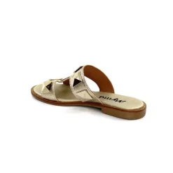 Vacances|Mules<Myma Mules 7521 Cuir Or