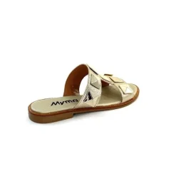 Vacances|Mules<Myma Mules 7521 Cuir Or