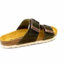 Vacances|Décontracté<Ivoire0098a Mules Plagettes Ivoire 2011.178 Cuir Kaki