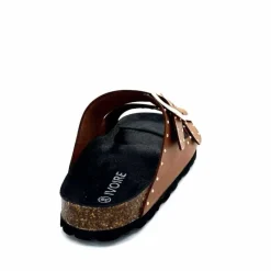 Vacances|Plagettes<Ivoire0473a Mules Plagettes Ivoire 11.71.13843.410 Cuir Marron