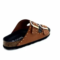 Vacances|Plagettes<Ivoire0473a Mules Plagettes Ivoire 11.71.13843.410 Cuir Marron