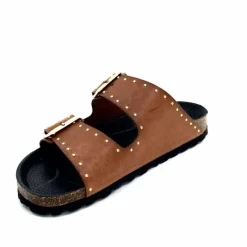 Vacances|Plagettes<Ivoire0473a Mules Plagettes Ivoire 11.71.13843.410 Cuir Marron