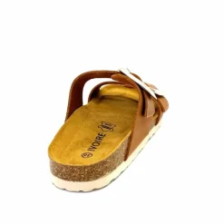 Vacances|Plagettes<Ivoire0098a Mules Plagettes Ivoire 2011.179 Cuir Marron