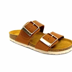 Vacances|Plagettes<Ivoire0098a Mules Plagettes Ivoire 2011.179 Cuir Marron