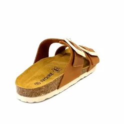 Vacances|Plagettes<Ivoire0098a Mules Plagettes Ivoire 2011.179 Cuir Marron