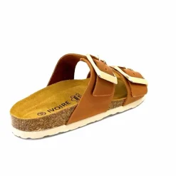 Vacances|Plagettes<Ivoire0098a Mules Plagettes Ivoire 2011.179 Cuir Marron