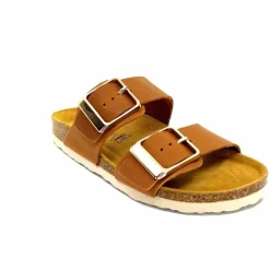 Vacances|Plagettes<Ivoire0098a Mules Plagettes Ivoire 2011.179 Cuir Marron