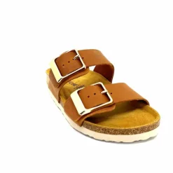 Vacances|Plagettes<Ivoire0098a Mules Plagettes Ivoire 2011.179 Cuir Marron