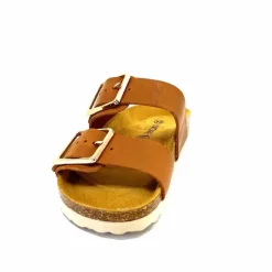 Vacances|Plagettes<Ivoire0098a Mules Plagettes Ivoire 2011.179 Cuir Marron