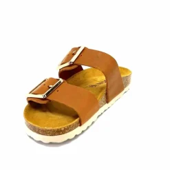 Vacances|Plagettes<Ivoire0098a Mules Plagettes Ivoire 2011.179 Cuir Marron