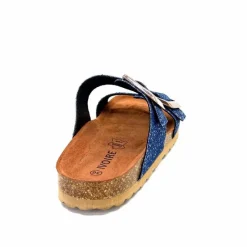 Vacances|Décontracté<Ivoire0098a Mules Plagettes Ivoire 2011.180 Jeans Platino Bleu