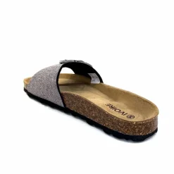 Vacances|Décontracté<Ivoire0473a Mules Plagettes Ivoire 11.71.14.351.413 Métal Gris GrisMétal