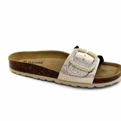 Vacances|Décontracté<Ivoire0473a Mules Plagettes Ivoire 11.71.14.351.412 Métal Dé Or