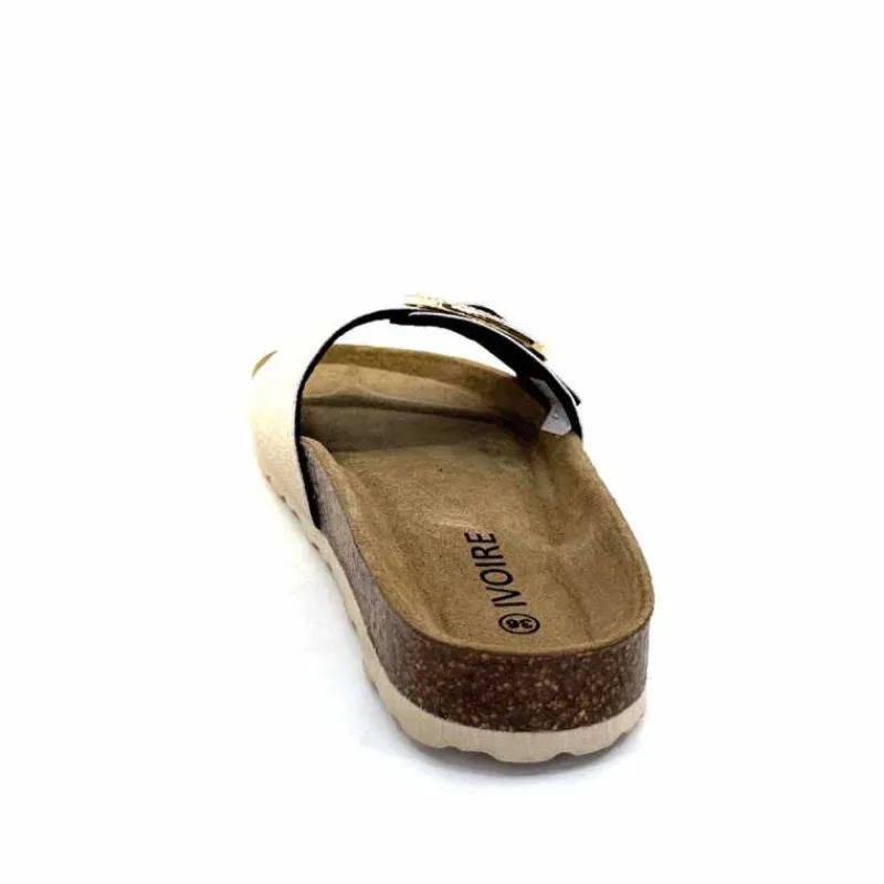 Vacances|Décontracté<Ivoire0473a Mules Plagettes Ivoire 11.71.14.351.412 Métal Dé Or