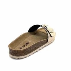 Vacances|Décontracté<Ivoire0473a Mules Plagettes Ivoire 11.71.14.351.412 Métal Dé Or