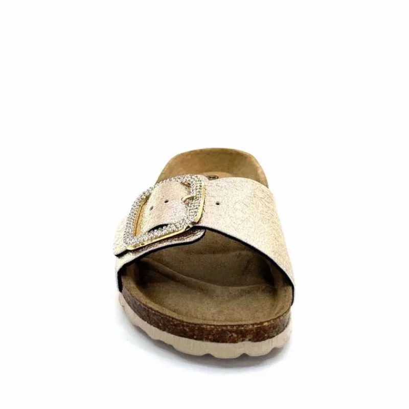 Vacances|Décontracté<Ivoire0473a Mules Plagettes Ivoire 11.71.14.351.412 Métal Dé Or