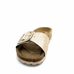 Vacances|Décontracté<Ivoire0473a Mules Plagettes Ivoire 11.71.14.351.412 Métal Dé Or