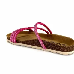 Vacances|Plagettes<Ivoire0473a Mules Plagettes Ivoire 11.71.14160.436 Strass Fushia