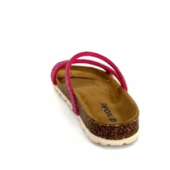 Vacances|Plagettes<Ivoire0473a Mules Plagettes Ivoire 11.71.14160.436 Strass Fushia