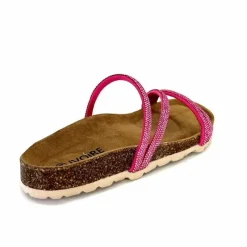 Vacances|Plagettes<Ivoire0473a Mules Plagettes Ivoire 11.71.14160.436 Strass Fushia