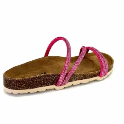 Vacances|Plagettes<Ivoire0473a Mules Plagettes Ivoire 11.71.14160.436 Strass Fushia