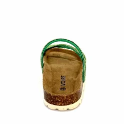 Vacances|Décontracté<Ivoire0473a Mules Plagettes Ivoire 11.71.14160.435 Strass Vert