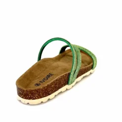 Vacances|Décontracté<Ivoire0473a Mules Plagettes Ivoire 11.71.14160.435 Strass Vert