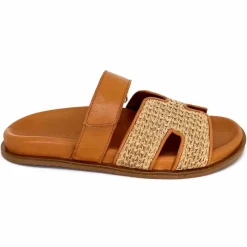 Vacances|Décontracté<382-ivoire Mules Plagettes Ivoire D27093-803 Raffia Coconut