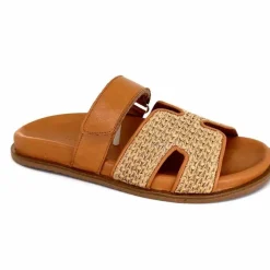 Vacances|Décontracté<382-ivoire Mules Plagettes Ivoire D27093-803 Raffia Coconut