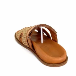 Vacances|Décontracté<382-ivoire Mules Plagettes Ivoire D27093-803 Raffia Coconut