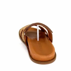 Vacances|Décontracté<382-ivoire Mules Plagettes Ivoire D27093-803 Raffia Coconut