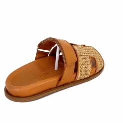 Vacances|Décontracté<382-ivoire Mules Plagettes Ivoire D27093-803 Raffia Coconut
